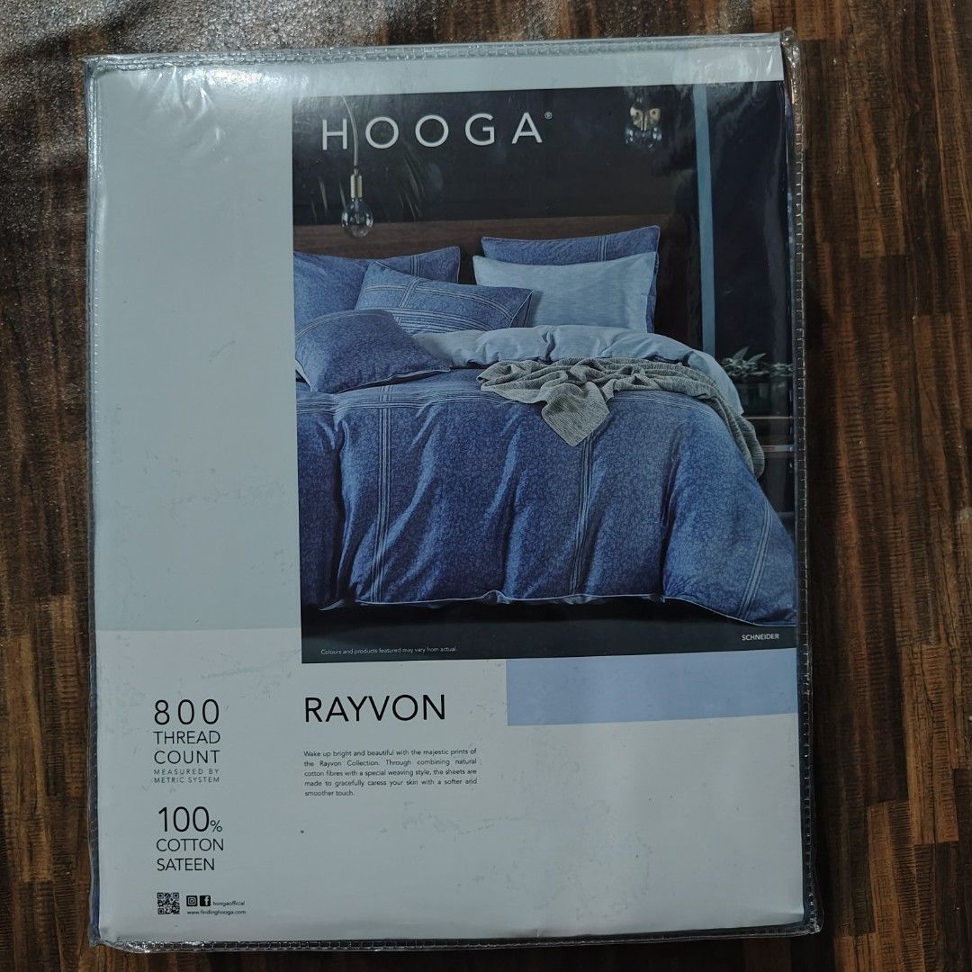 Hooga Rayvon Queen Quilt Cover Set, Furniture & Home Living, Bedding
