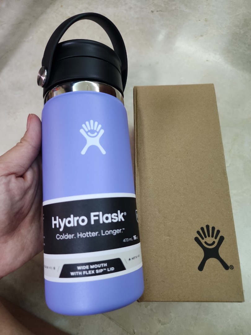 Hydro Flask Wide Mouth Flex Sip Lid 16 oz Water Bottle - Stone