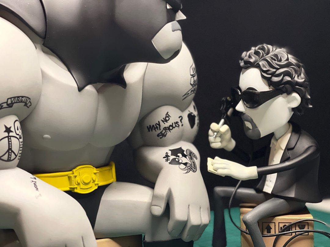 I WON'T BE A HERO, TIM designer BATMAN art toy collectible by