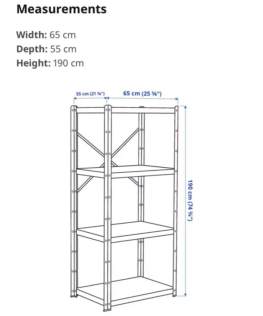 IKEA BROR Shelving Unit, Furniture & Home Living, Furniture, Shelves