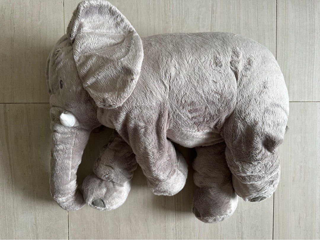 Ikea elephant soft plush cushion toy