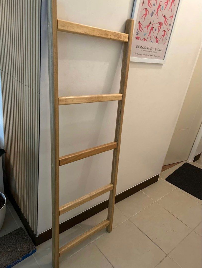 IKEA wood ladder, Furniture & Home Living, Home Improvement