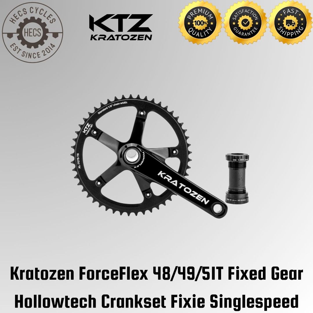 Crankset hollowtech single speed sales