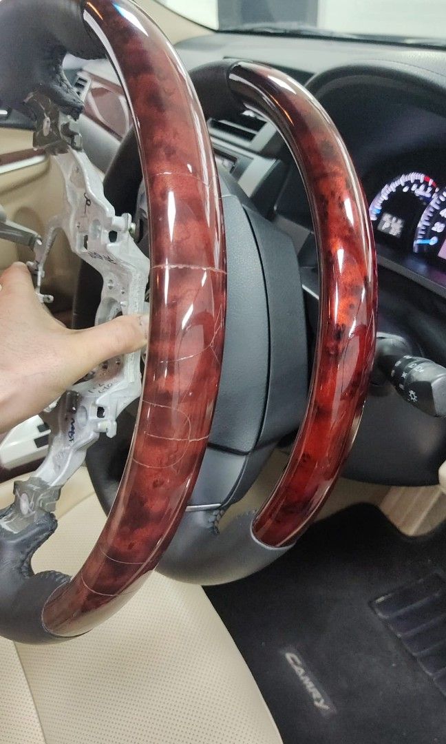 Interior Wood steering repair / Interior wood panel car repair, Car