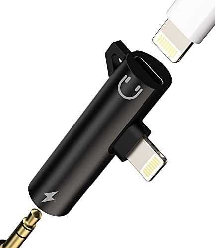 Apple iPhone 12 Pro Max Lightning Dongle Aux To 3.5mm With Audio Charger  Adapter Splitter