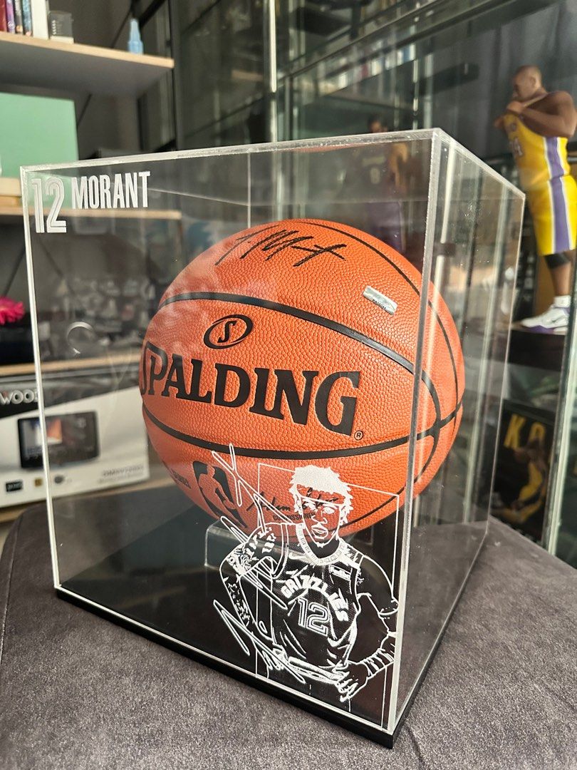 Ballon De Basket Spalding Autographié Par Ja Morant - Grizzlies Memphis - ROY 2020 /112 Panini