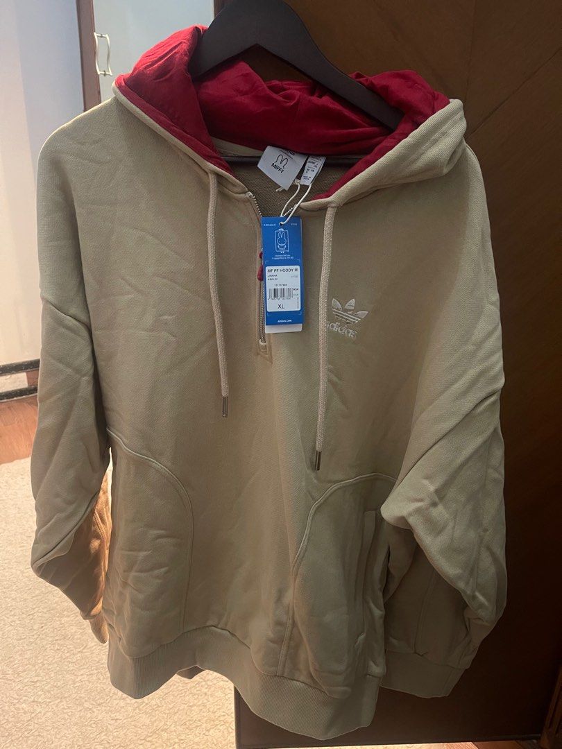 Jaket sweater adidas original hoodie x miffy hijau edition