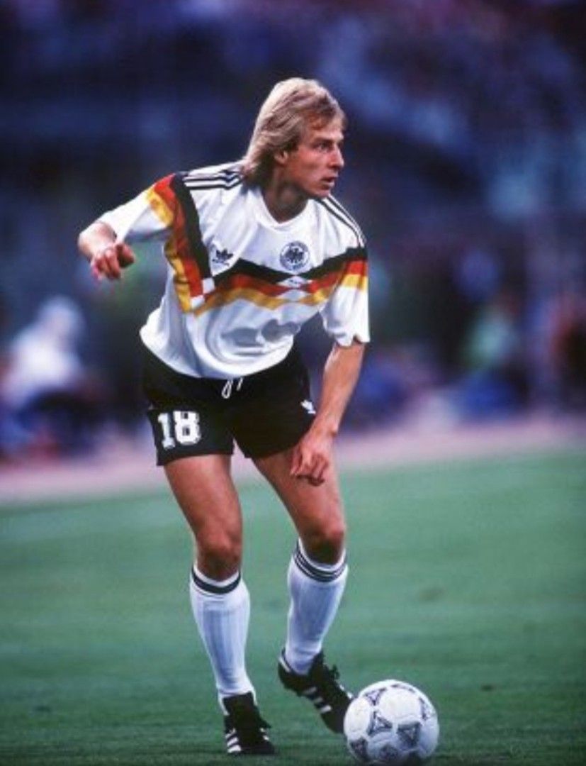 JURGEN KLINSMANN SIGNED WEST GERMANY 1990 WORLD CUP HOME SHIRT