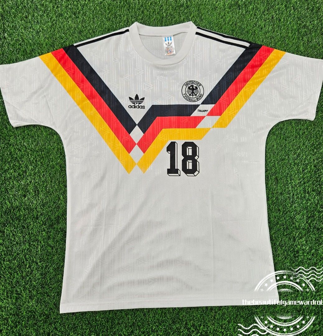 JURGEN KLINSMANN SIGNED WEST GERMANY 1990 WORLD CUP HOME SHIRT
