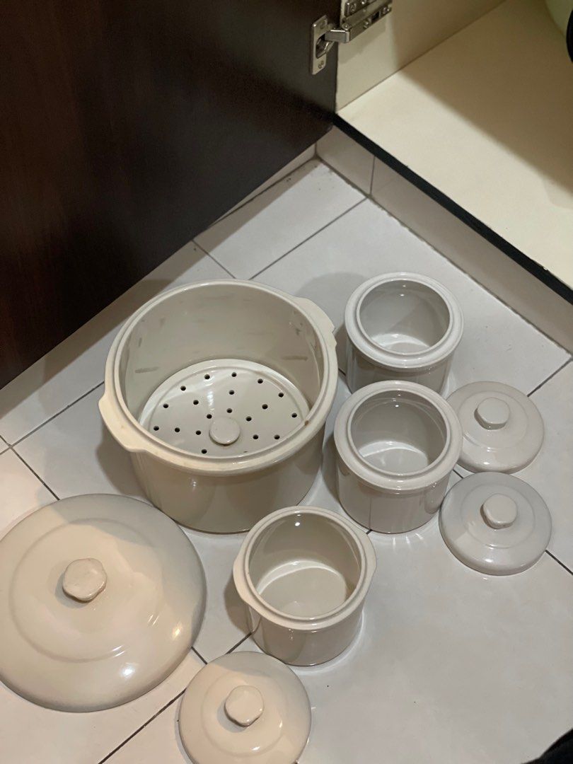 KHIND double boiler ceramic pot, TV & Home Appliances, Kitchen