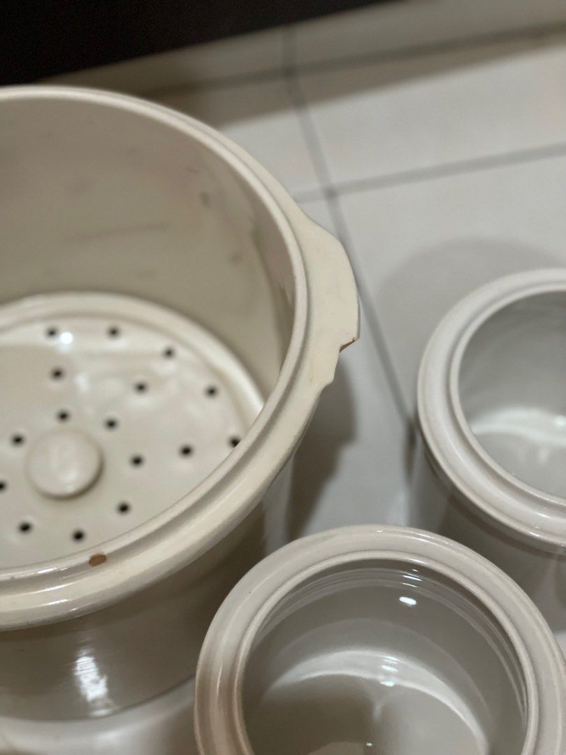 KHIND double boiler ceramic pot, TV & Home Appliances, Kitchen