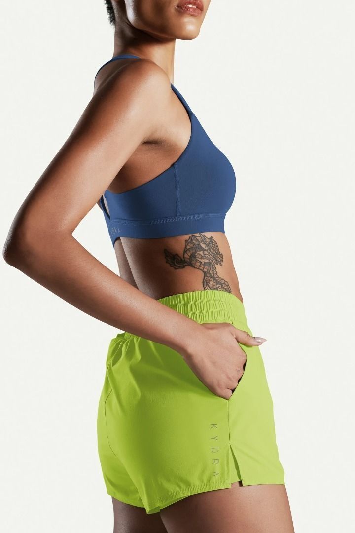 kydra shorts lime, Women's Fashion, Activewear on Carousell