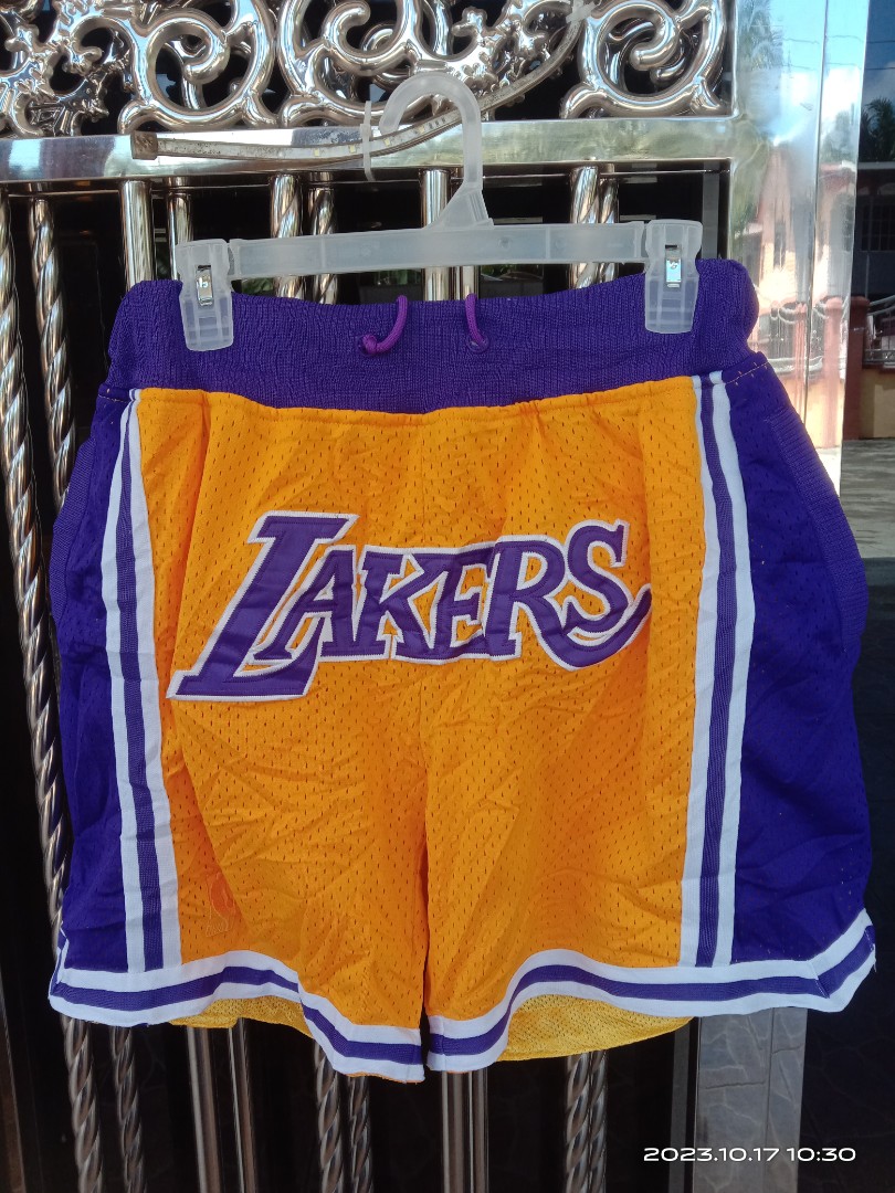 🆕JUST DON LAKERS JERSEY SHORTS, Men's Fashion, Bottoms, Shorts on Carousell