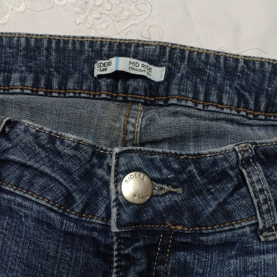 Lee riders mid sale rise straight leg jeans