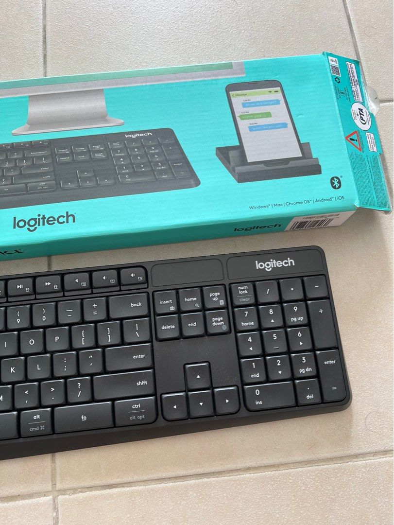 Logitech Bluetooth Keyboard, Computers & Tech, Parts & Accessories ...