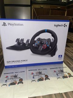 Logitech G29 Driving Force Racing Wheel For Ps5 Ps4 Ps3 And Pc ( Brand New )