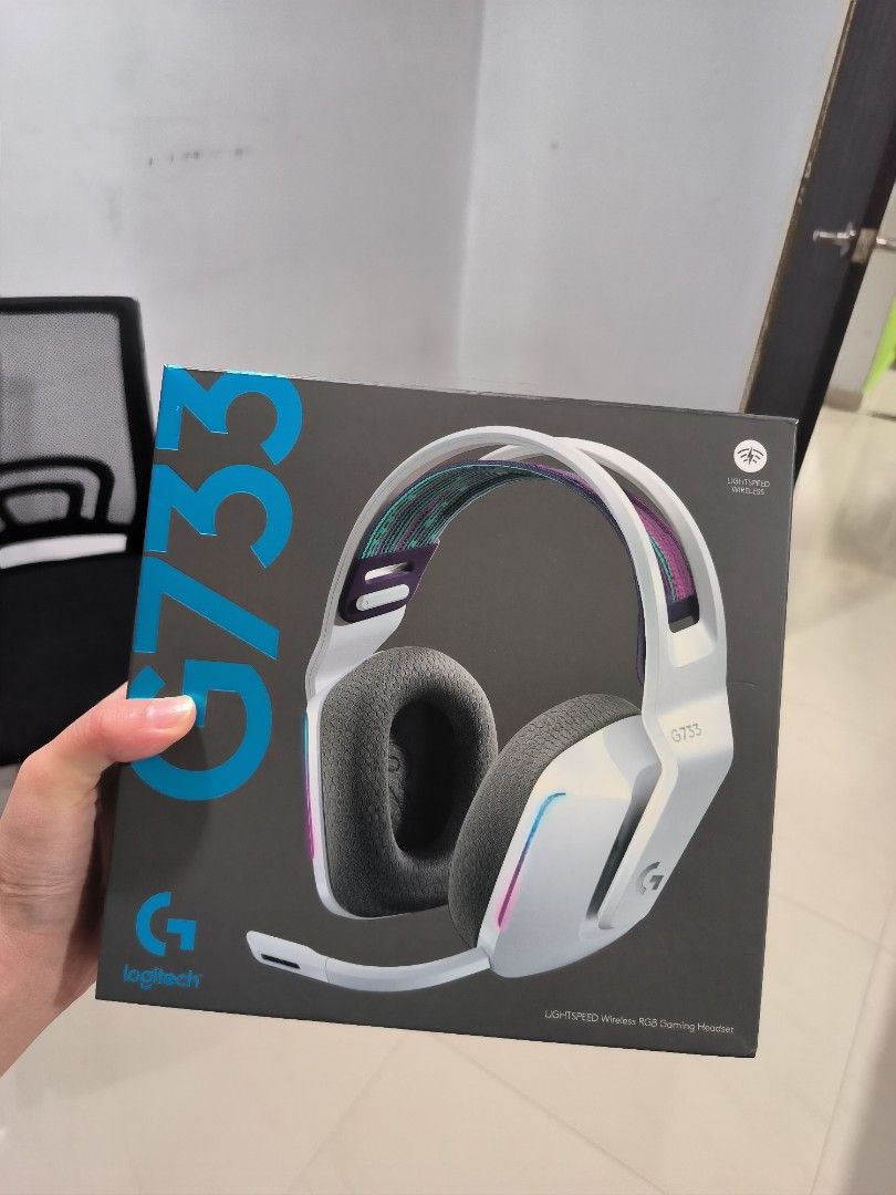 Logitech G733 Lightspeed Wireless Gaming Headset with Suspension Headband,  blue