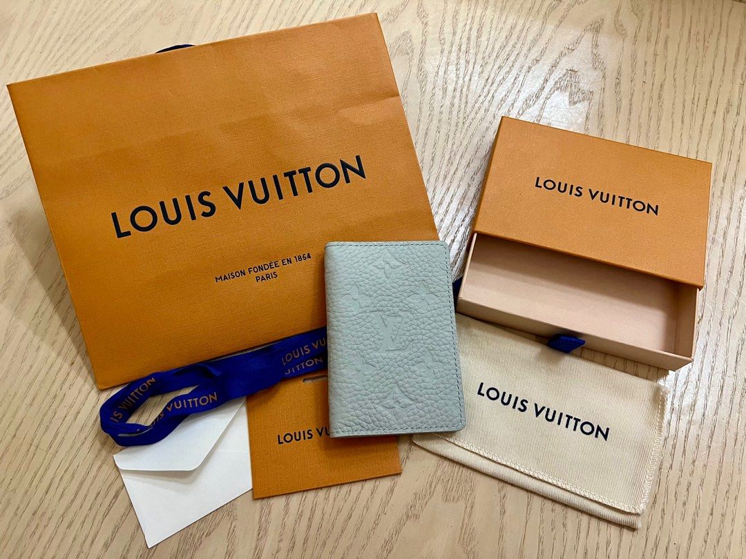 Louis Vuitton Pocket Organizer Mineral Grey Taurillon