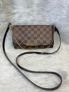 LOUIS VUITTON Damier Ebene Brooklyn MM Crossbody Bag E4094