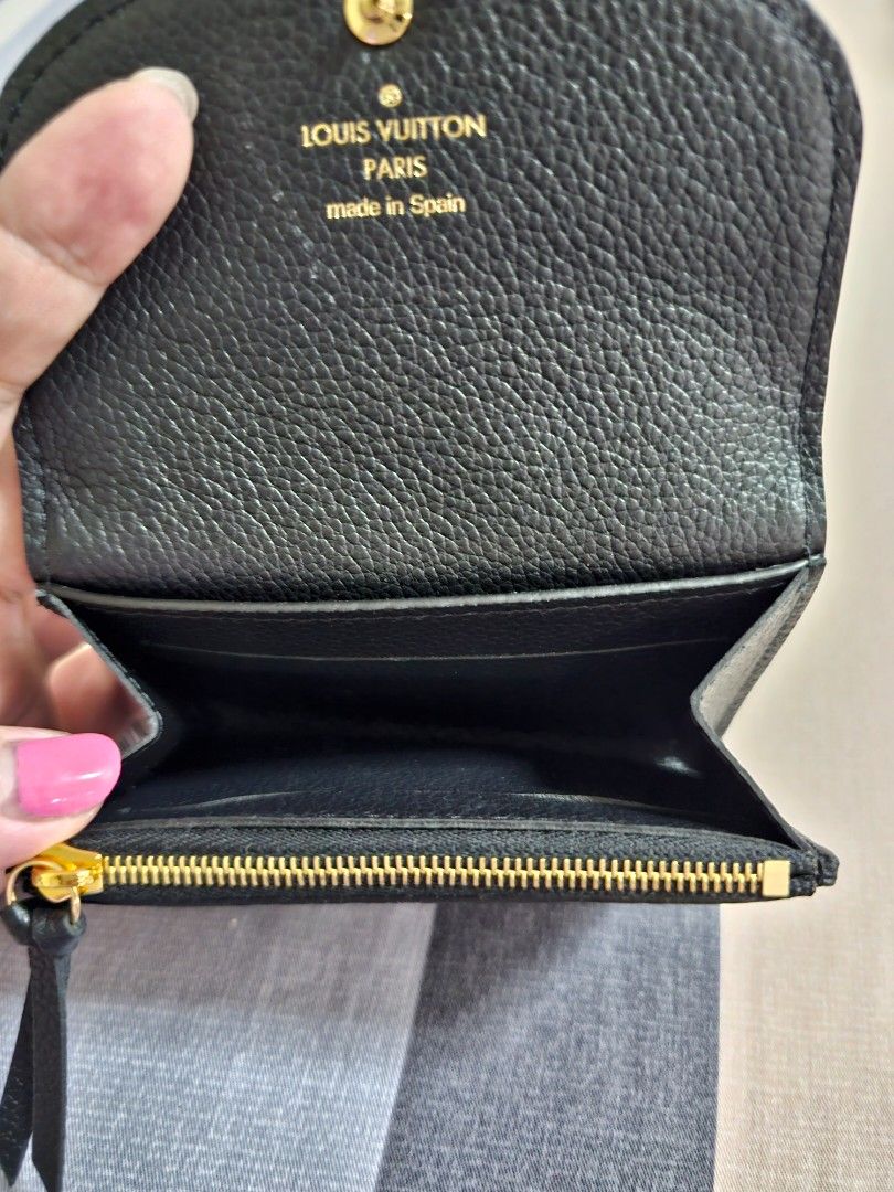 Louis Vuitton Rosalie Coin Purse M81455 Empreinte Leather Black
