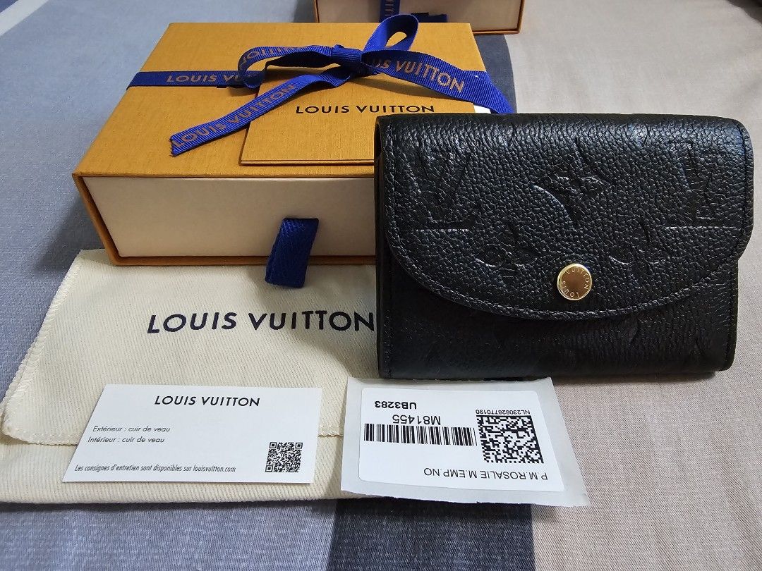 Louis Vuitton Rosalie Coin Purse Black Monogram Empreinte