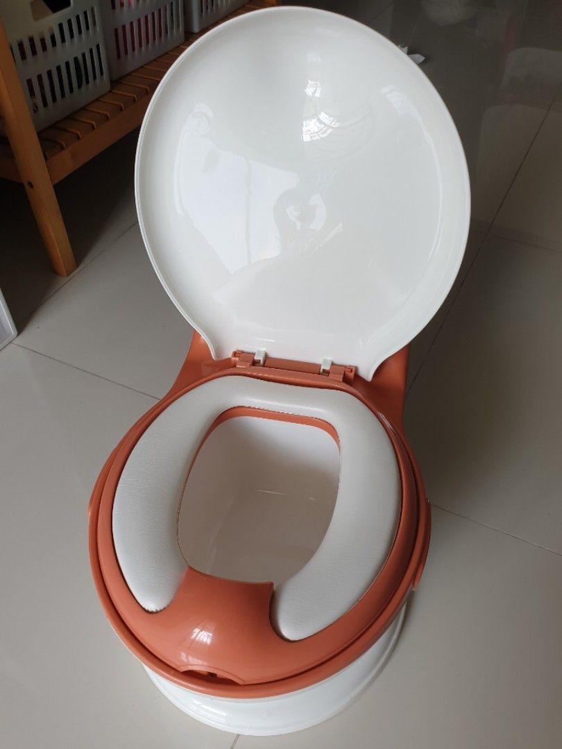 Like New Lucky Baby Mini Toilet Potty Peach Realistic, Babies & Kids