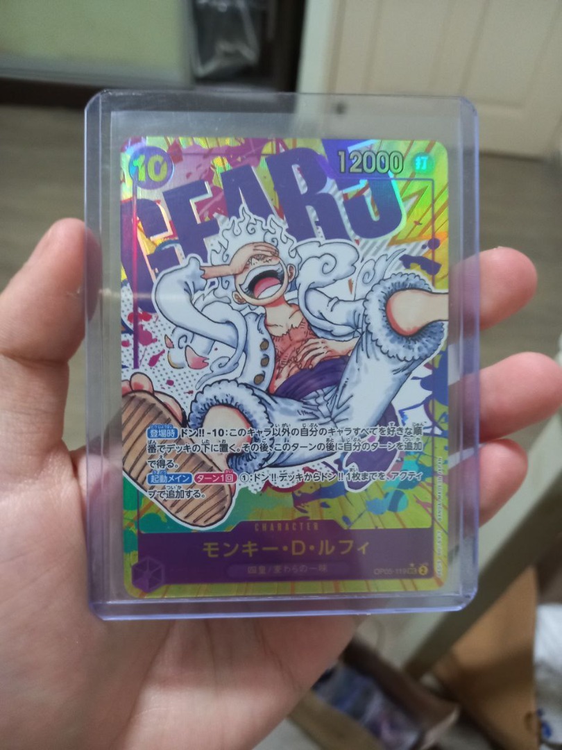 Luffy Gear5 G5 Psec OP5 One Piece Tcg Card Parallel AA, Hobbies & Toys, Toys & Games on Carousell