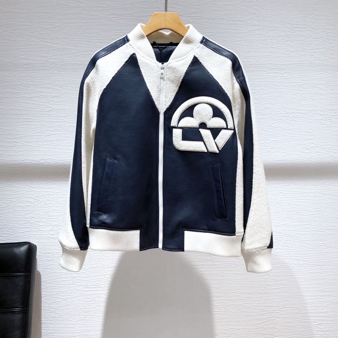 Louis Vuitton Leather Jacket, Luxury, Apparel on Carousell