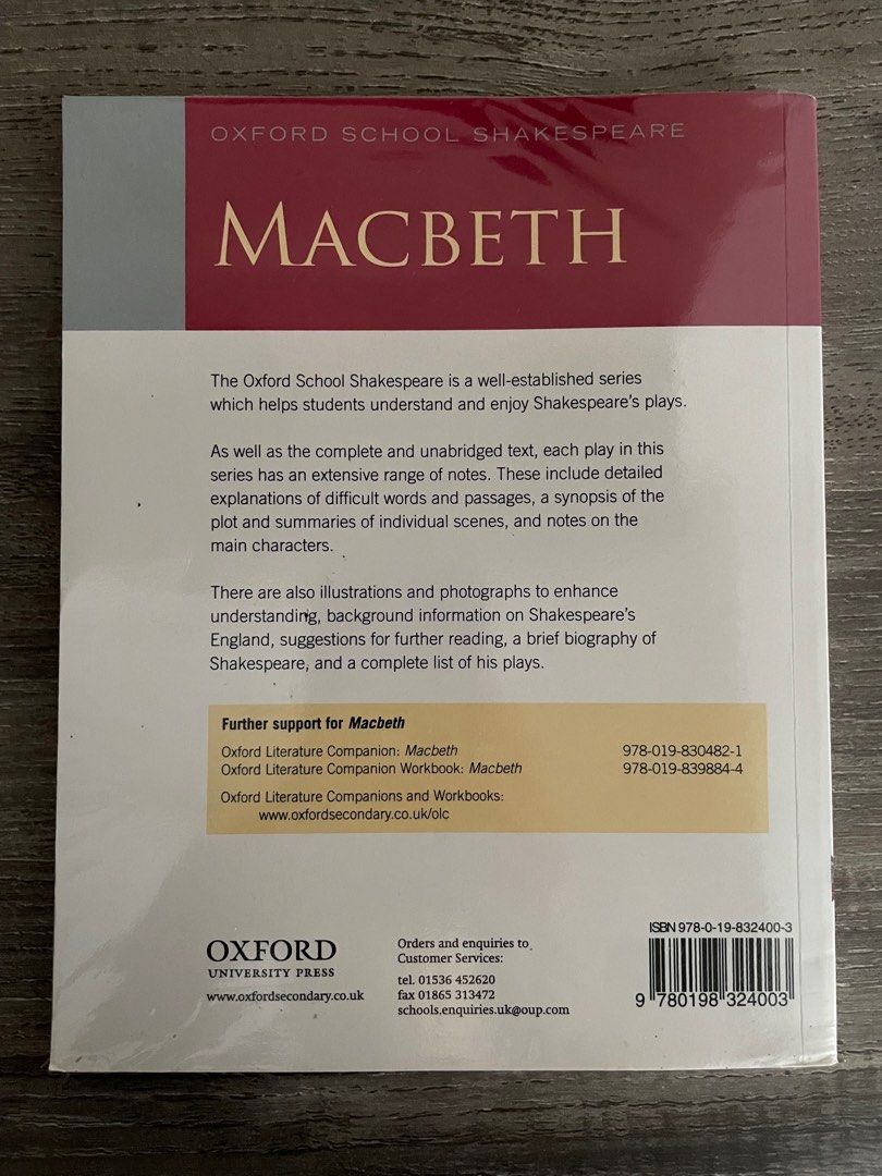 Macbeth by William Shakespeare, Hobbies & Toys, Books & Magazines ...