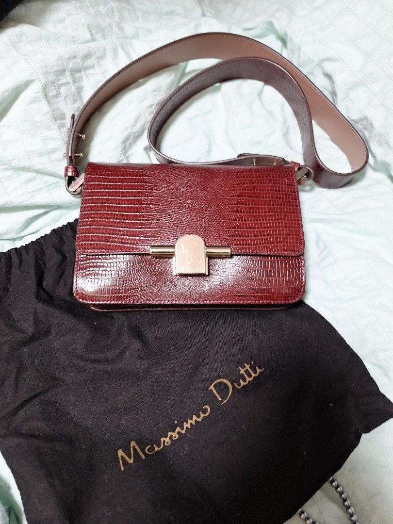 Massimo dutti red new arrivals bag