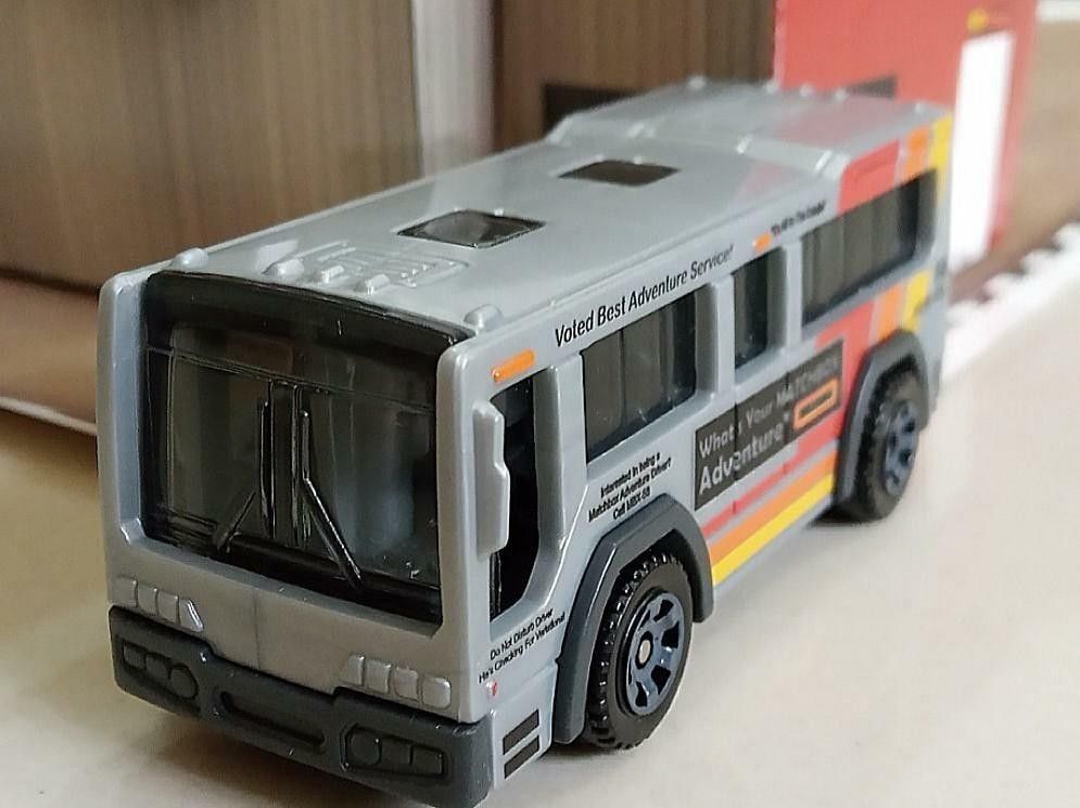 Matchbox 2019 City Bus Grigio MB992 &ndash; MBX Service Crew &ndash; Fuori Confezione Ma In Perfette Condizioni