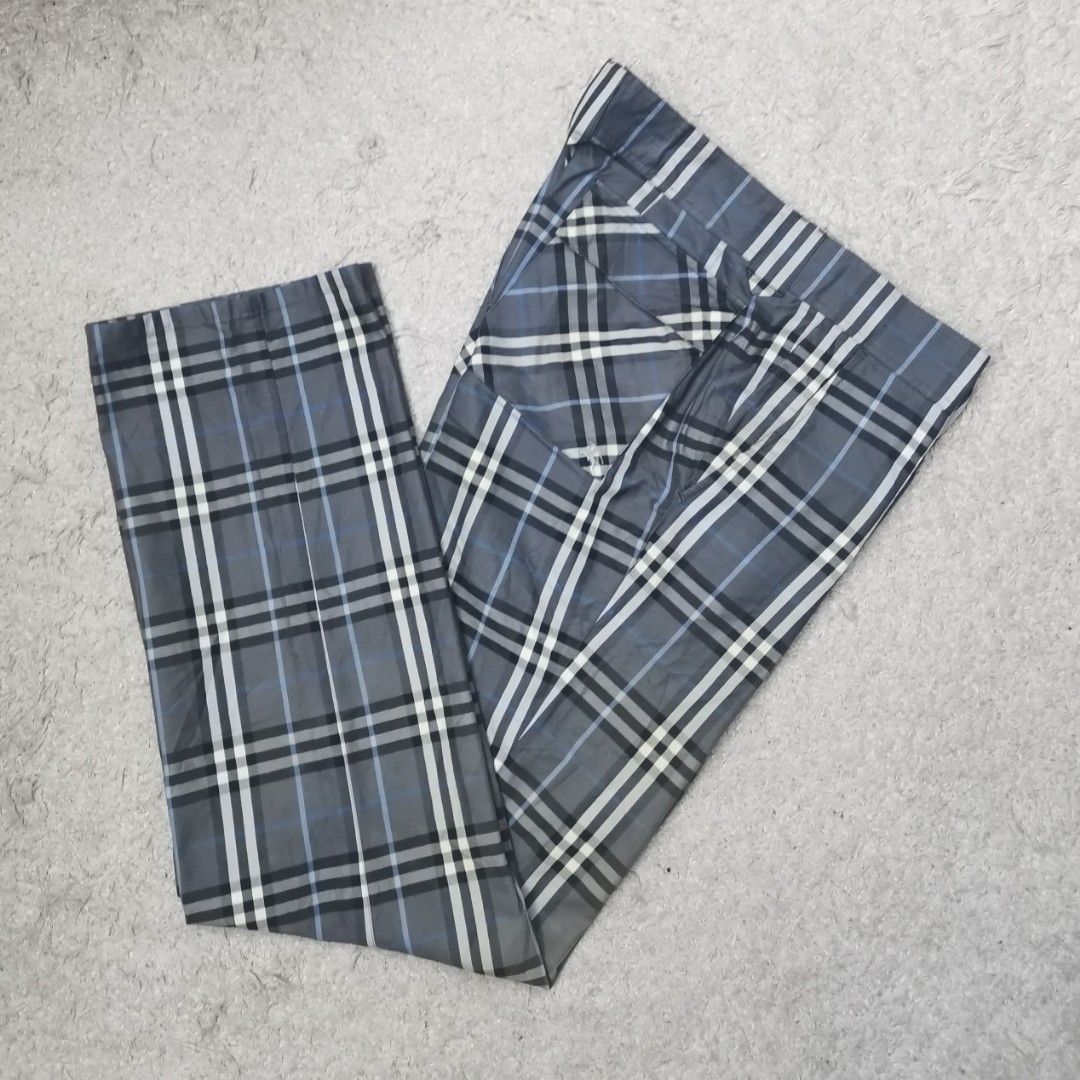 Fake burberry top check trousers