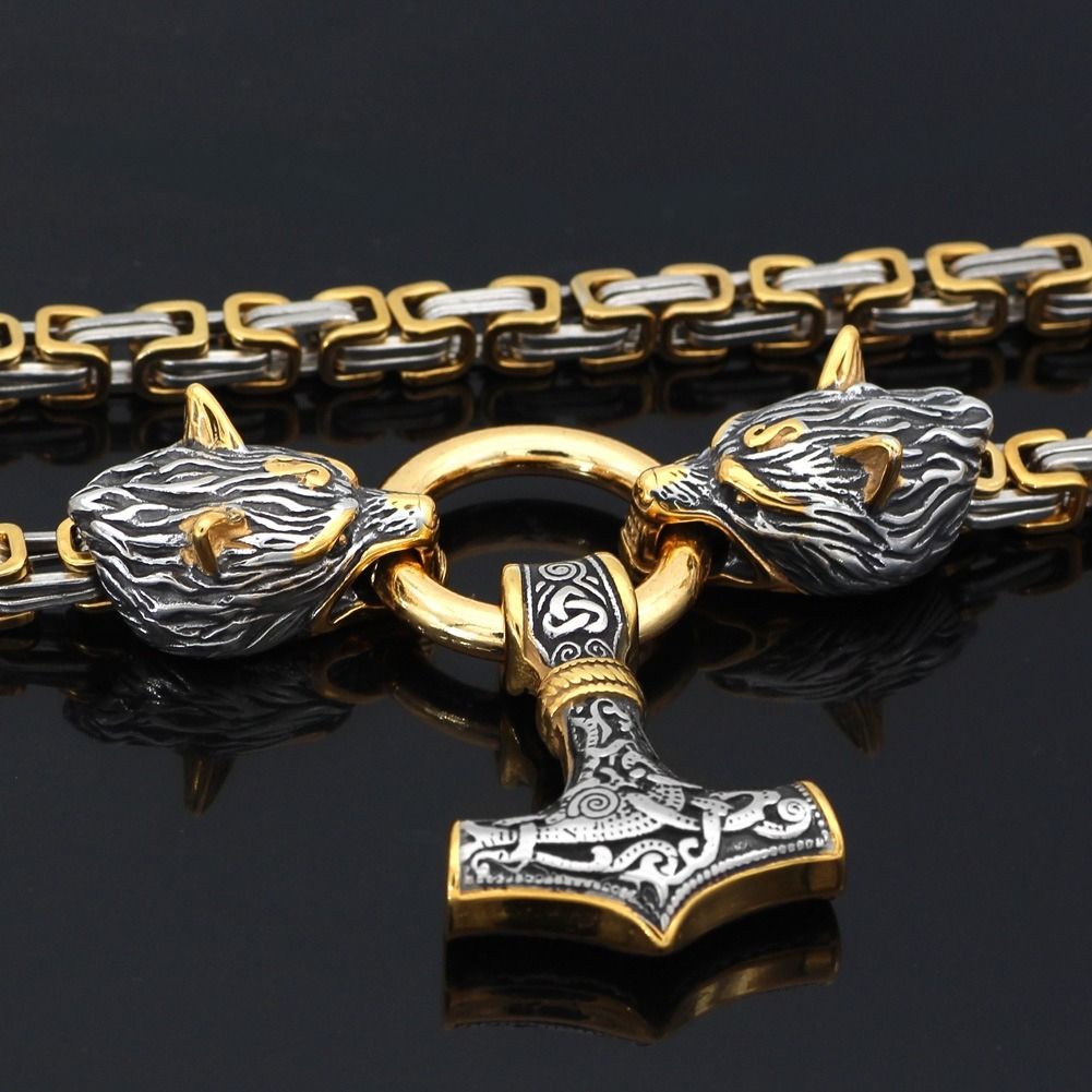 Gold wolf outlet chain