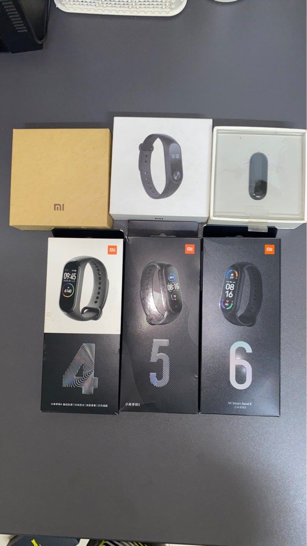Miband 1 2 3 4 5 6 Mobile Phones Gadgets Wearables Smart