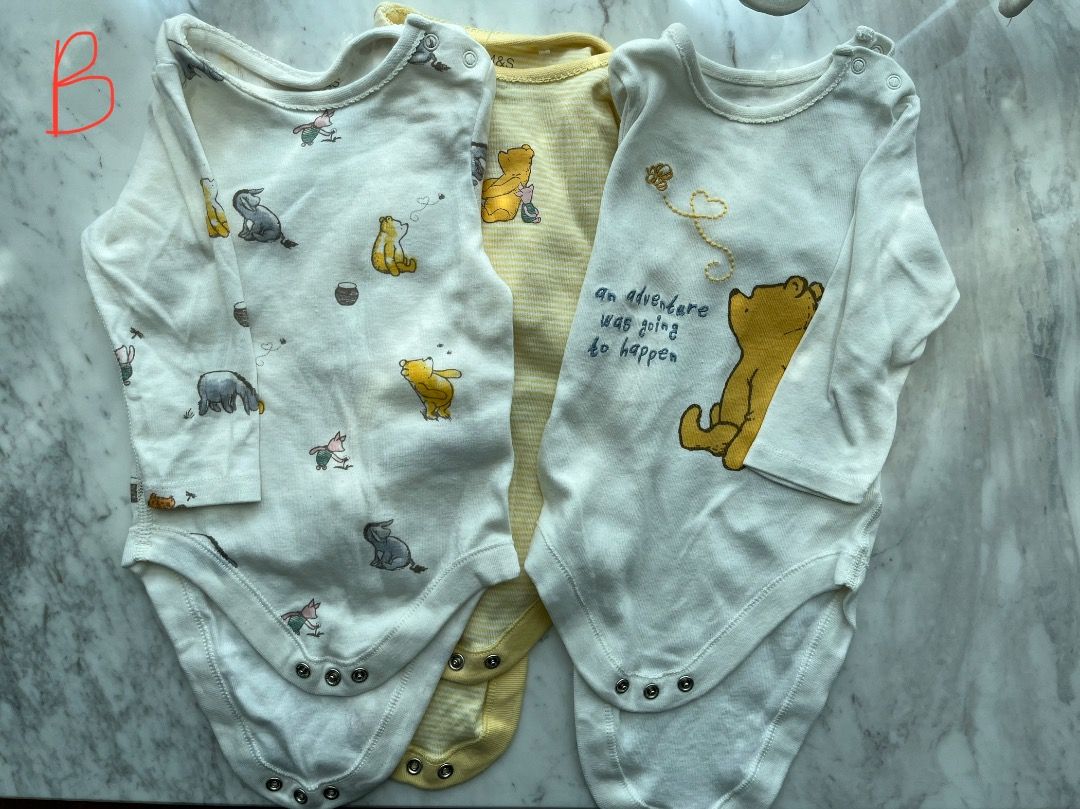 M S long sleeve vests x3 size 6 9 months Babies Kids Babies