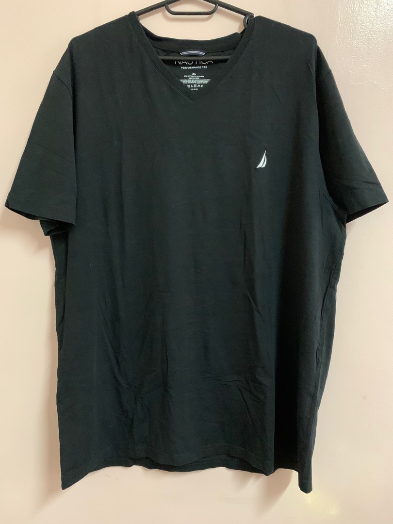 Nautica Performance Tee Black for Men Men s Fashion Tops