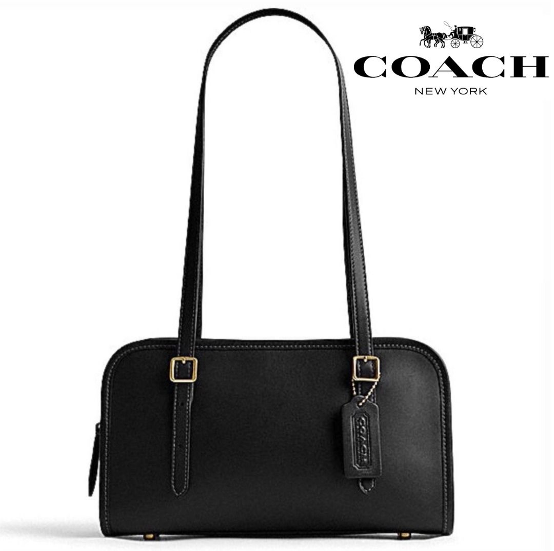 COACH PENN SHOULDER BAG WITH HORSE AND CARRIAGE PRINT CM712 21cm