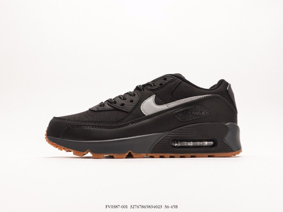 Air max 90 black gum bottom deals