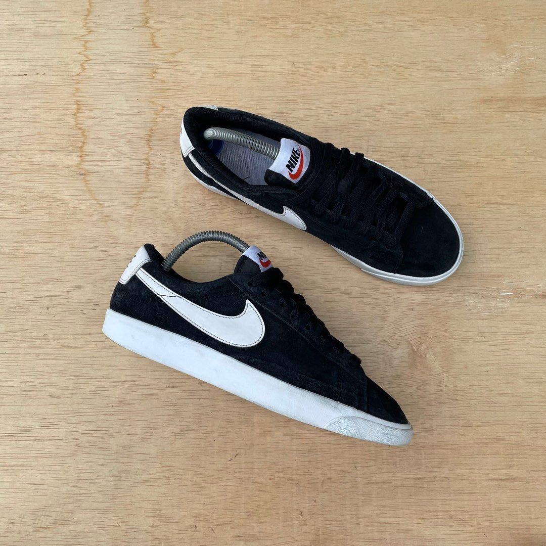 Nike blazer top low suede black