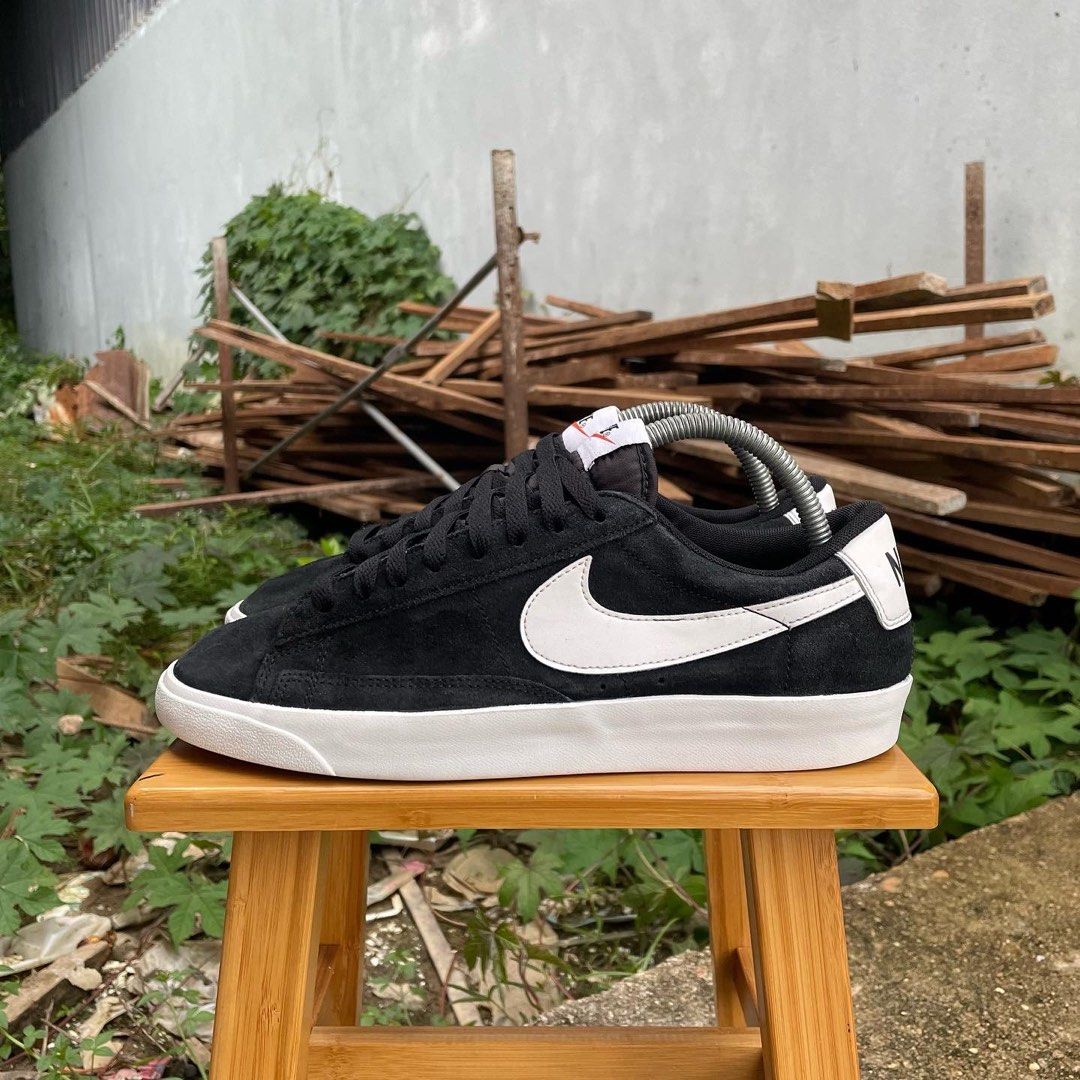 Nike Blazer L0w Premium Vintage Suede Black White 7UK RM12O