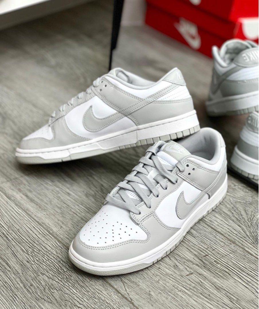 Nike Dunk Low 'Grey Fog' US12, 男裝, 鞋, 波鞋- Carousell