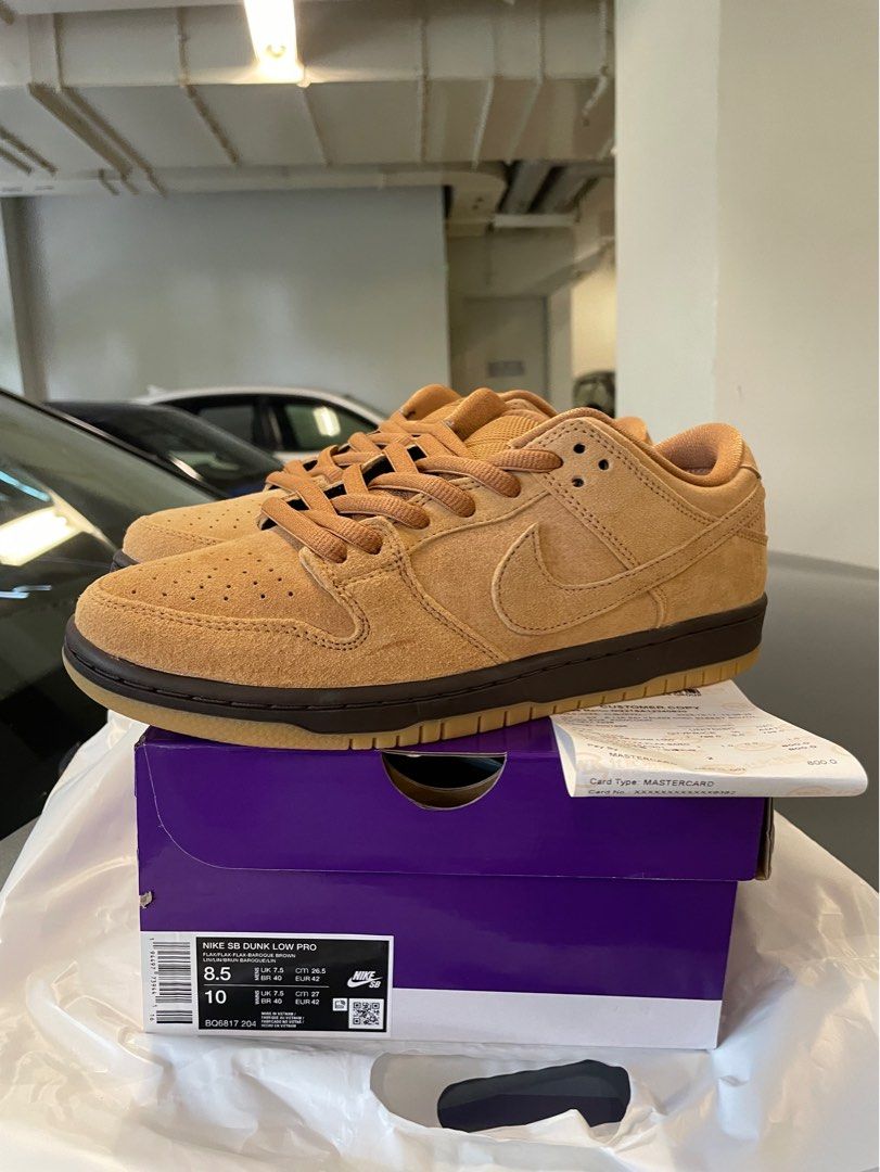 Nike Dunk Low Pro SB Wheat US8.5 Reese Forbes 2023, 男裝, 鞋, 波鞋