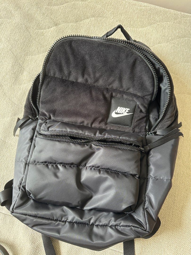 Nike velvet hot sale backpack in black