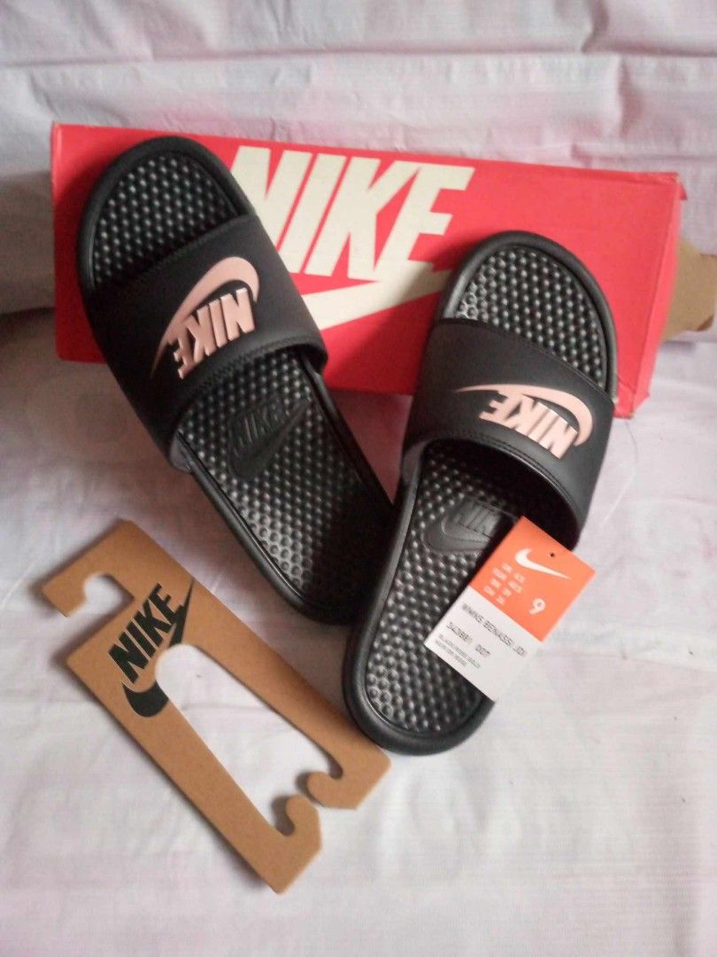 Nike Slides rose gold Men s Fashion Footwear Slippers Slides