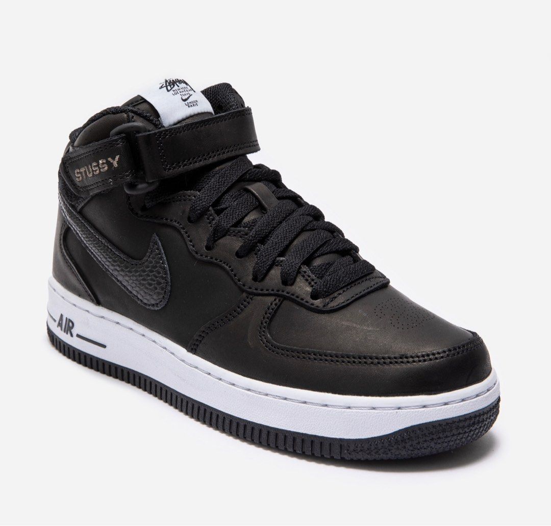 Nike air force 1 mid black mens discount