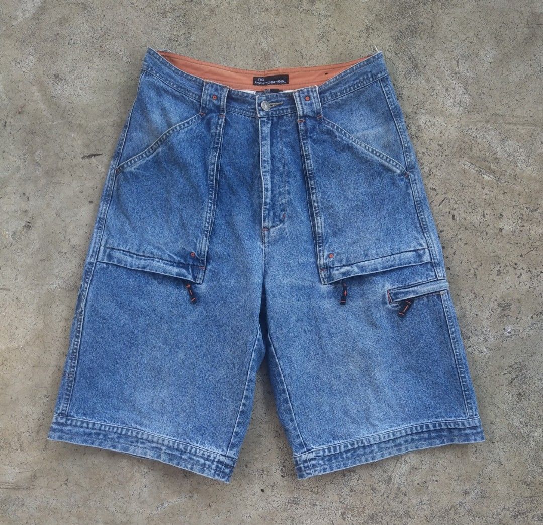 No boundaries jorts jeans, Men's Fashion, Bottoms, Jeans on Carousell