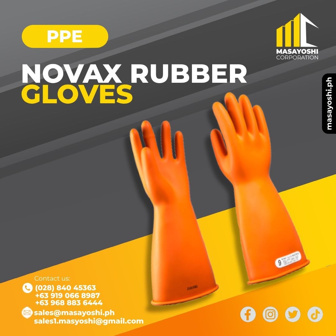 NOVAX Rubber Insulating Gloves Class 1 Hand Protection PPE