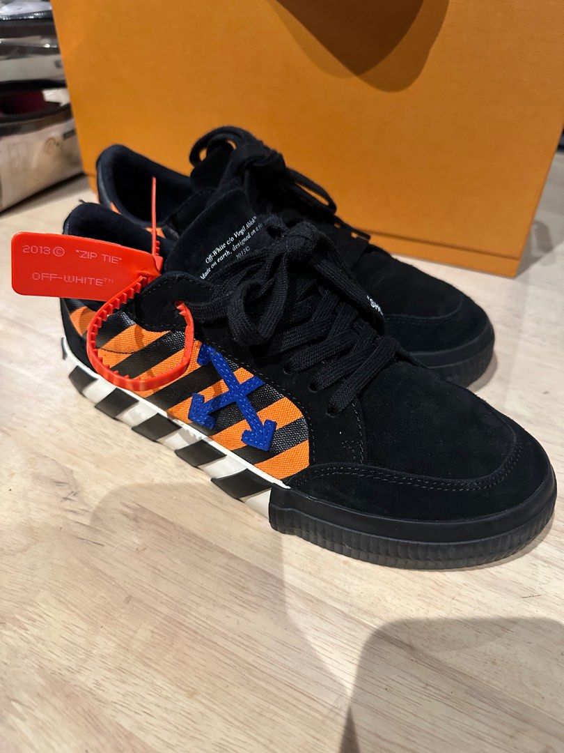 OFF WHITE VULCANIZED BLACK ORANGE Men s Fashion Footwear