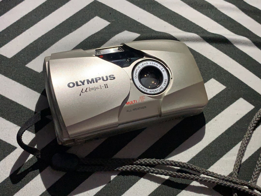 Olympus MJU ii 35mm film camera, Photography, Cameras on Carousell