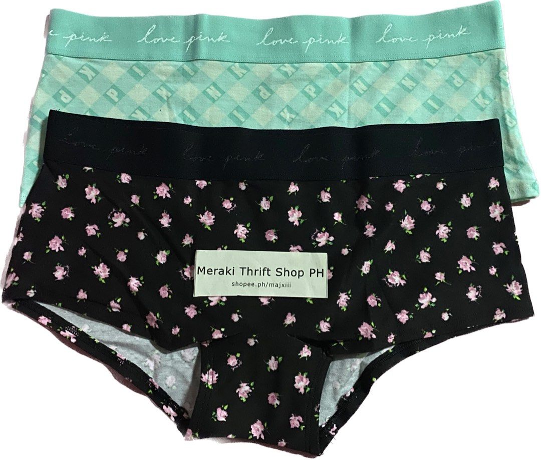 ONHAND] Victoria's Secret Logo Boyshort Panty - Large, Women's Fashion,  Undergarments & Loungewear on Carousell